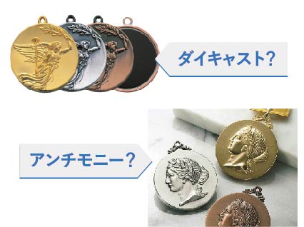 ダイキャストメダル・アンチモニーメダル